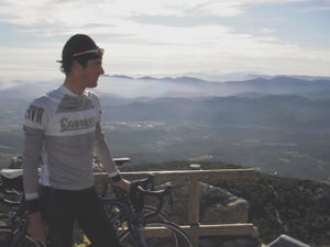 Click for larger image Michael Barry looks over Girona at the quietest time of year.