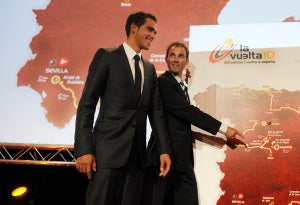 CYCLING-ESP-2010 Contador and Valverde eye the 2010 route. | AFP Photo
