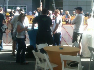 Floyd Landis at the Amgen Tour of California on Saturday Landis at ATOC on Saturday