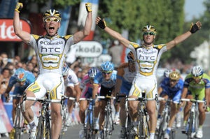 CYCLING-FRA-TDF-2009-MONTEREAU-PARIS-LINE-CAVENDISH HTC-Columbia's other sprinter.