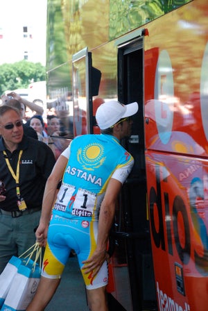 Alberto Contador comes calling Alberto Contador comes calling. Photo: Alan Clarance
