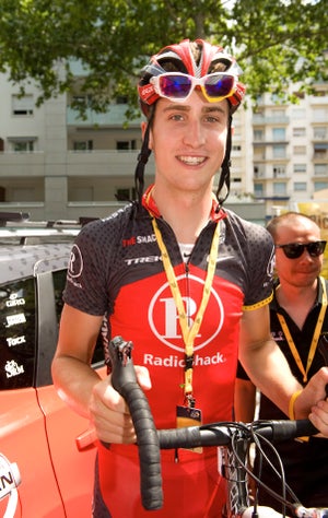 Phinney paid a visit to the Tour this year. Stage 10, 2010 Tour de France: Young Mr. Phinney paid a visit to Radio Shack at the start.