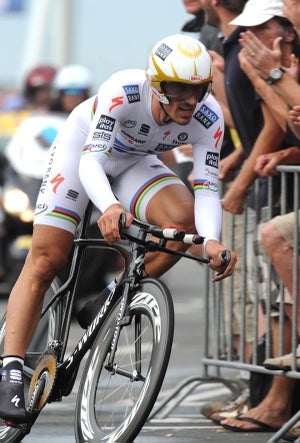 2010 Tour de France prologue, Fabian Cancellara 2010 Tour de France prologue, Fabian Cancellara