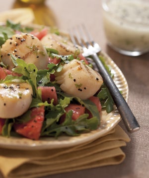 Sea scallop salad from The Athlete's Plate Sea scallop salad from The Athlete's Plate