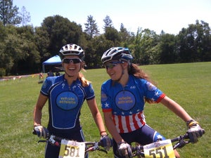 Sofia Hamilton and Kate Courtney from the Whole Athlete development squad.