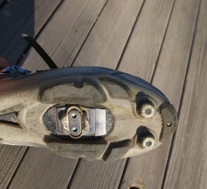 A little modification can smooth the pathway for the pedal clip to the cleat and keep the sole from getting beat.