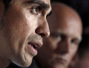 January 28, 2011, Aberto Contador news conference January 28, 2011, Aberto Contador news conference