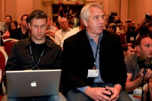 2008 Interbike news conference, Greg LeMond and Neal Rogers 2008 Interbike news conference, Greg LeMond and Neal Rogers