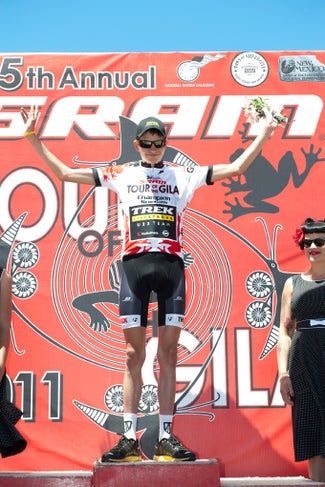 2011 SRAM Tour of the Gila, stage 2: Joe Dombroski in best young rider jersey 2011 SRAM Tour of the Gila, stage 2: Joe Dombroski in best young rider jersey