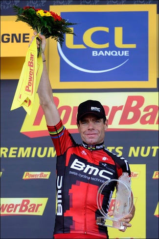 Evans celebrates a good day Evans celebrates a good day