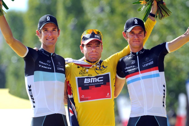 2011 Tour de France, stage 21, final podium 2011 Tour de France, stage 21, final podium