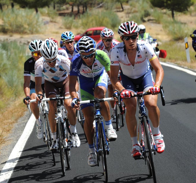 2011 Vuelta a España, stage 4: Matt Busche in the break 2011 Vuelta a España, stage 4: Matt Busche in the break
