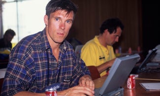 Anderson at work Phil Anderson, Photo: Graham Watson