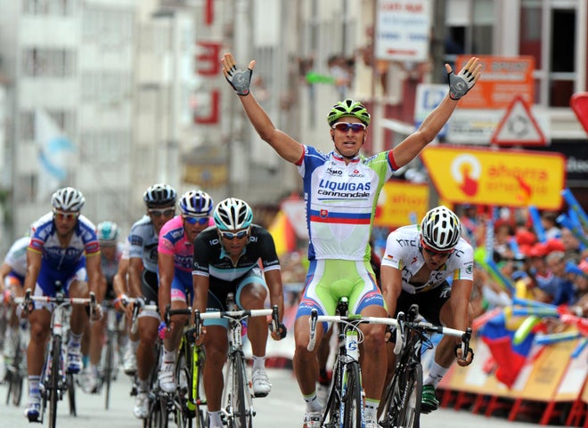 Sagan wins 2011 Vuelta a España stage 12, Peter Sagan