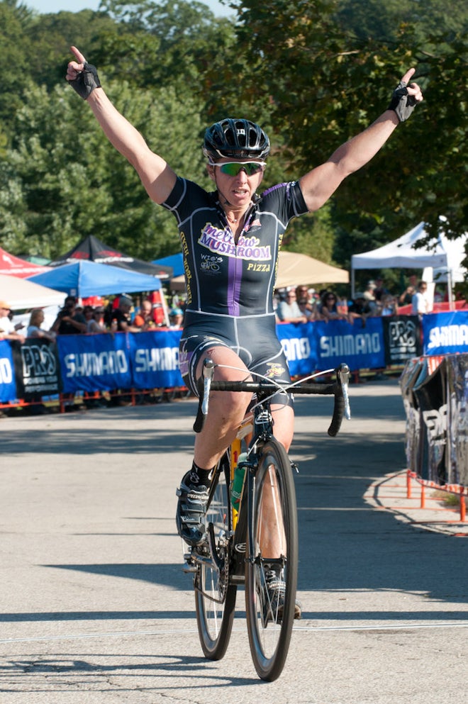 2011 Providence Cyclocross Festival women's day 1 Laura Van Gilder took the day 1 win.