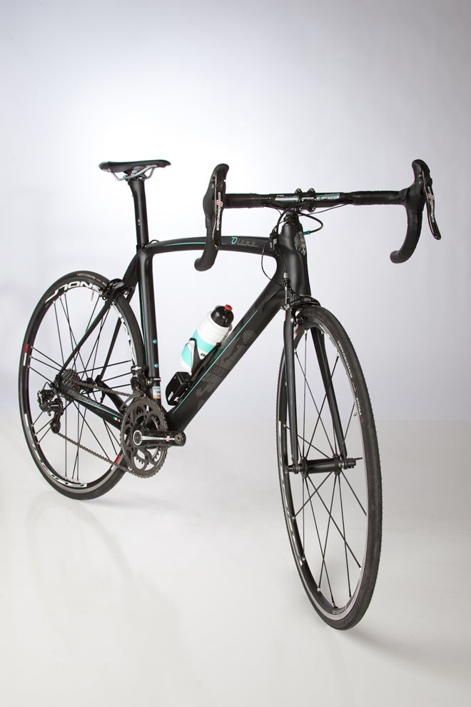 bianchi black road bike