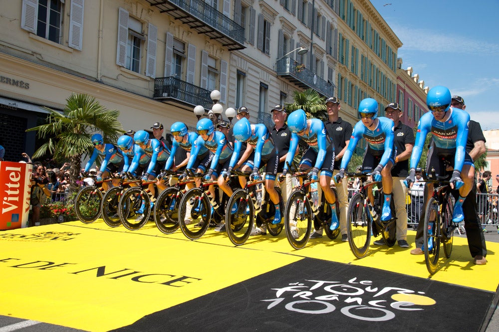 This was the moment when Andrew Talansky finally felt like he was at the Tour de France. Photo: Casey B. Gibson | <a id="www.cbgphoto.com" href="http://cbgphoto.com">www.cbgphoto.com</a>