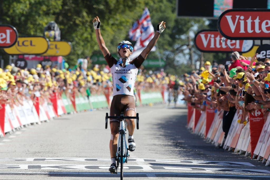11 July 2015 102nd Tour de France Stage 08 : Rennes - Mur-de-Bretagne 1st : VUILLERMOZ Alexis (FRA) ag2r - La Mondiale Photo : Yuzuru SUNADA