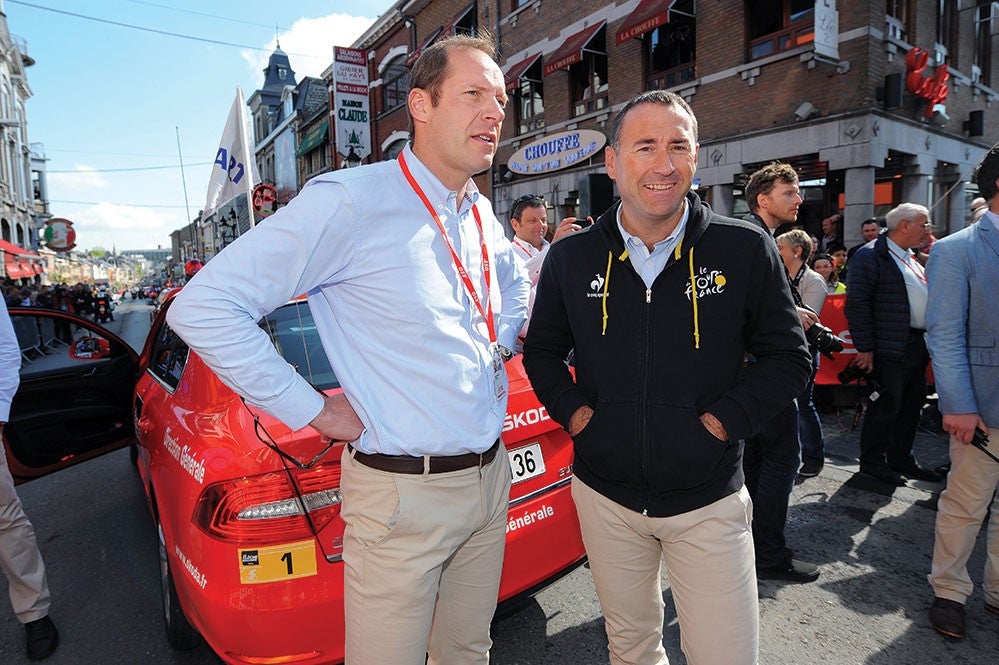 Christian Prudhomme (left) and Thierry Gouvenou design the entire Tour de France course every year. Photo: Tim De Waele | <a href="http://www.tdwsport.com" target="_blank">TDWsport.com</a>