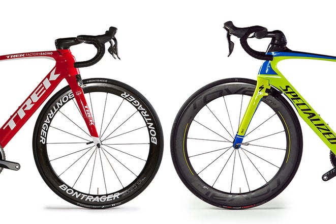 Clash of the Titans Trek Madone vs. Specialized Venge Velo