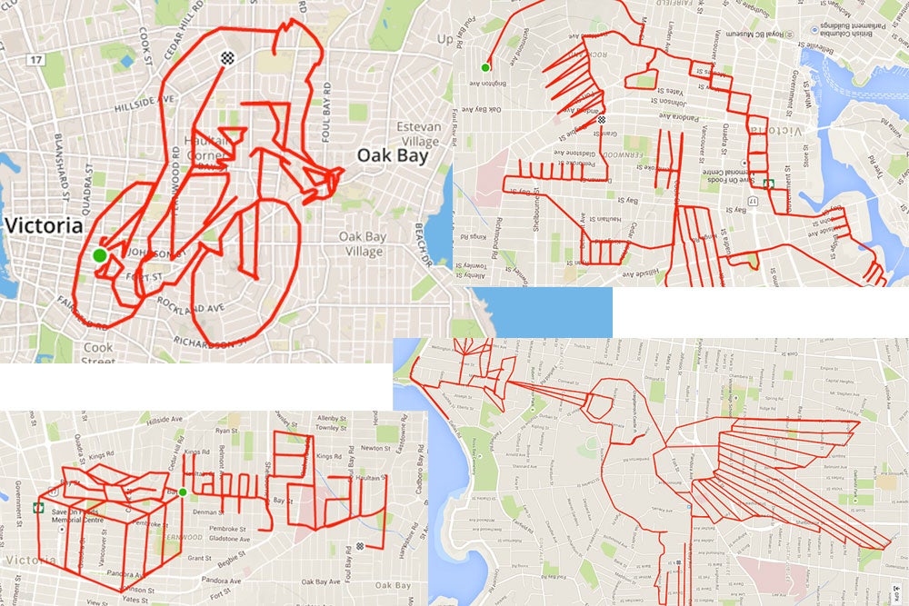 Strava art nears perfection in Canada Velo