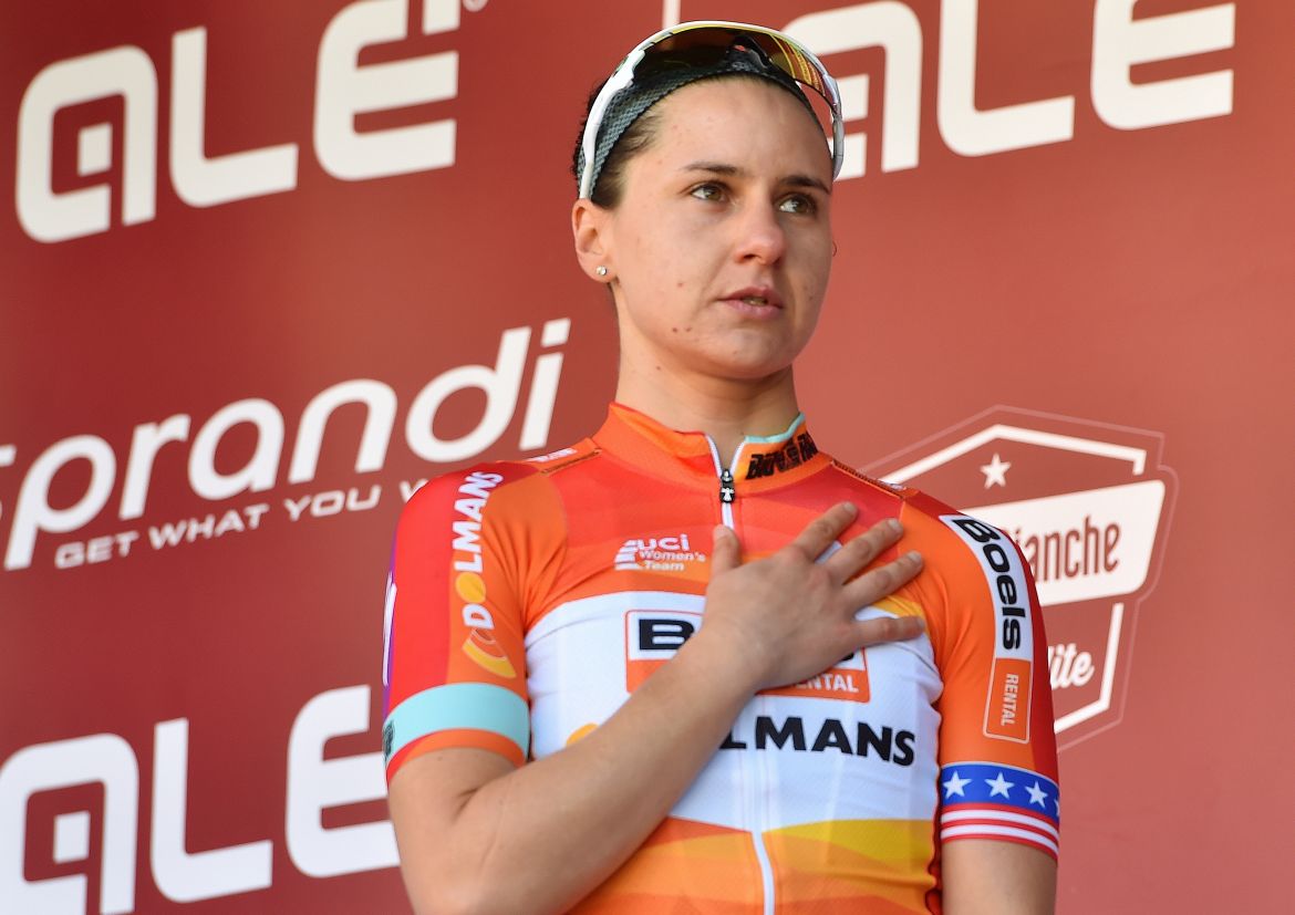 Megan Guarnier added to her lead in the UCI Women's WorldTour by winning the Philadelphia International Cycling Classic. Photo: Tim De Waele | TDWsport.com