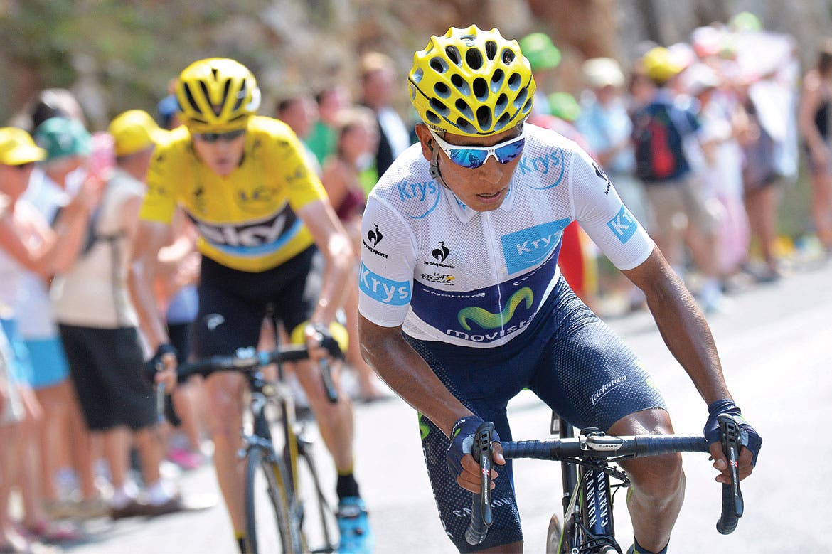 Nairo Quintana, sorprendido en el Tour de Francia, donde es rey de la montaña