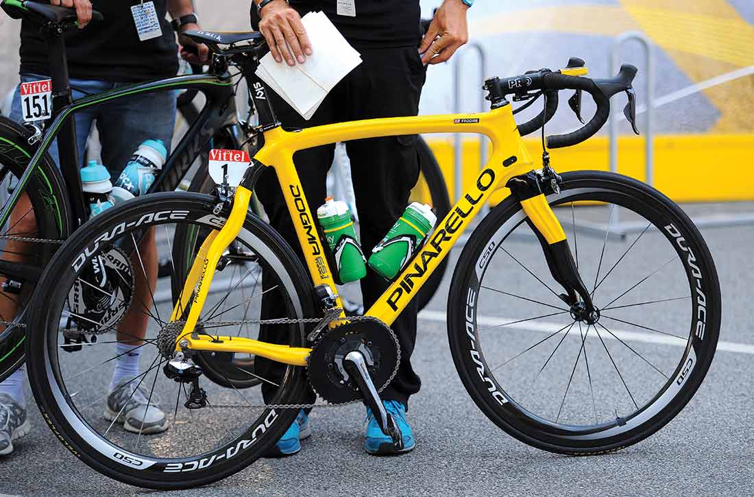 Pinarello sales yellow bike