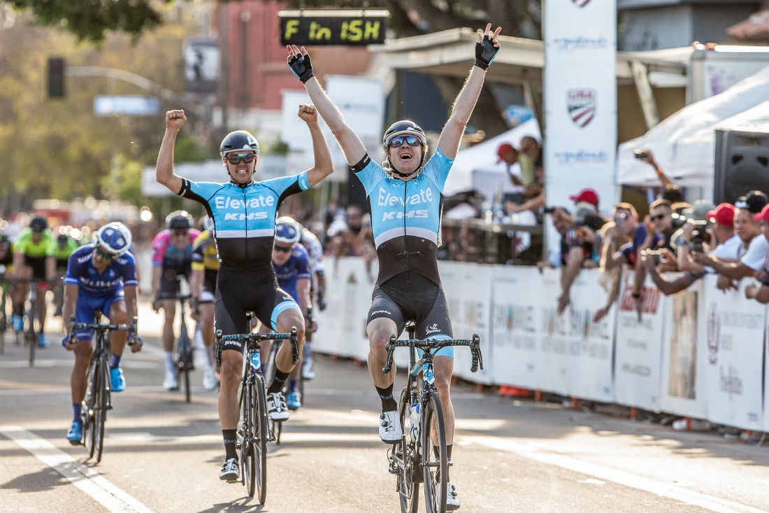 Redlands Elevate KHS finish 1 2 in downtown criterium Cerra