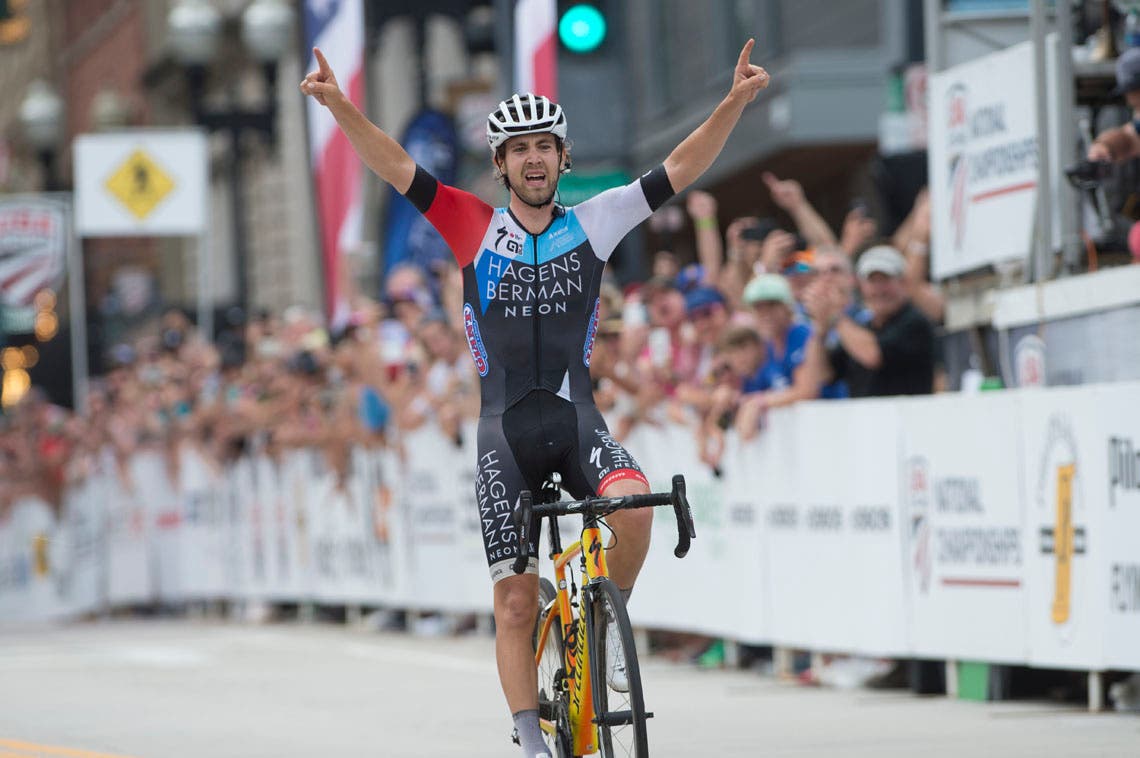 Jonathan Brown solos to U.S. Pro national road title