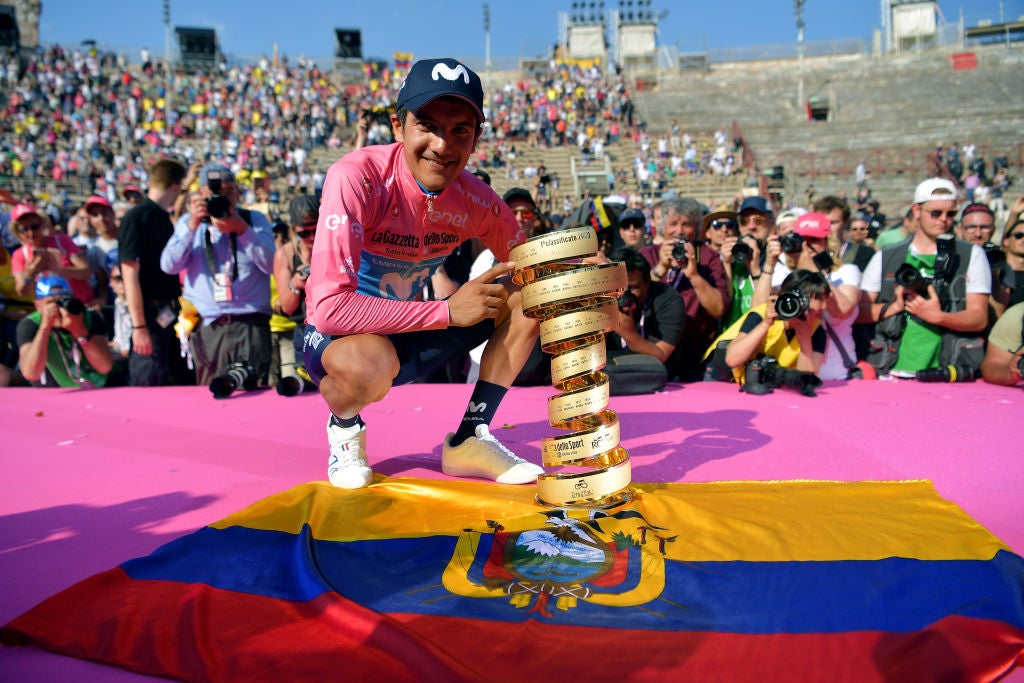 La victoria de Richard Carapaz en el Giro podría ayudar al ciclismo a prosperar en Ecuador