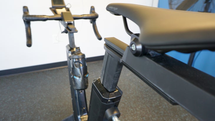 Tacx Neo Bike saddle rail and frame