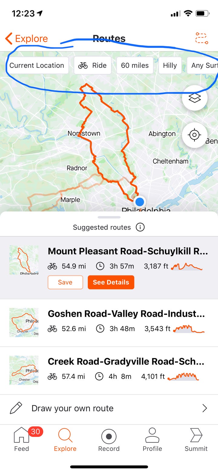 Strava's route feature now helps you easily build customized cycling