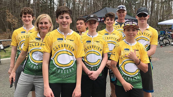 New Jersey's Clearview High School mountain bike team