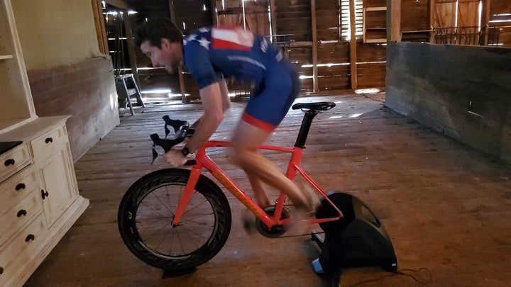 Holden Comeau sprints