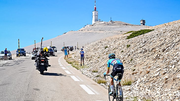 Vlasov launched his winning attack just inside of 5 kilometers from summit.