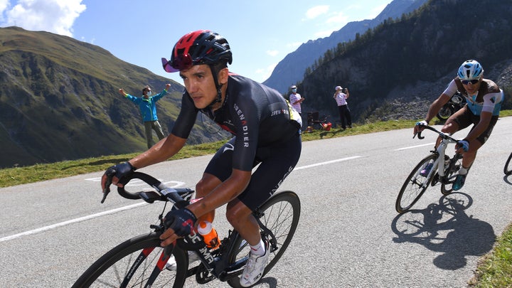 Richard Carapaz on stage 18 of the 2020 Tour de France