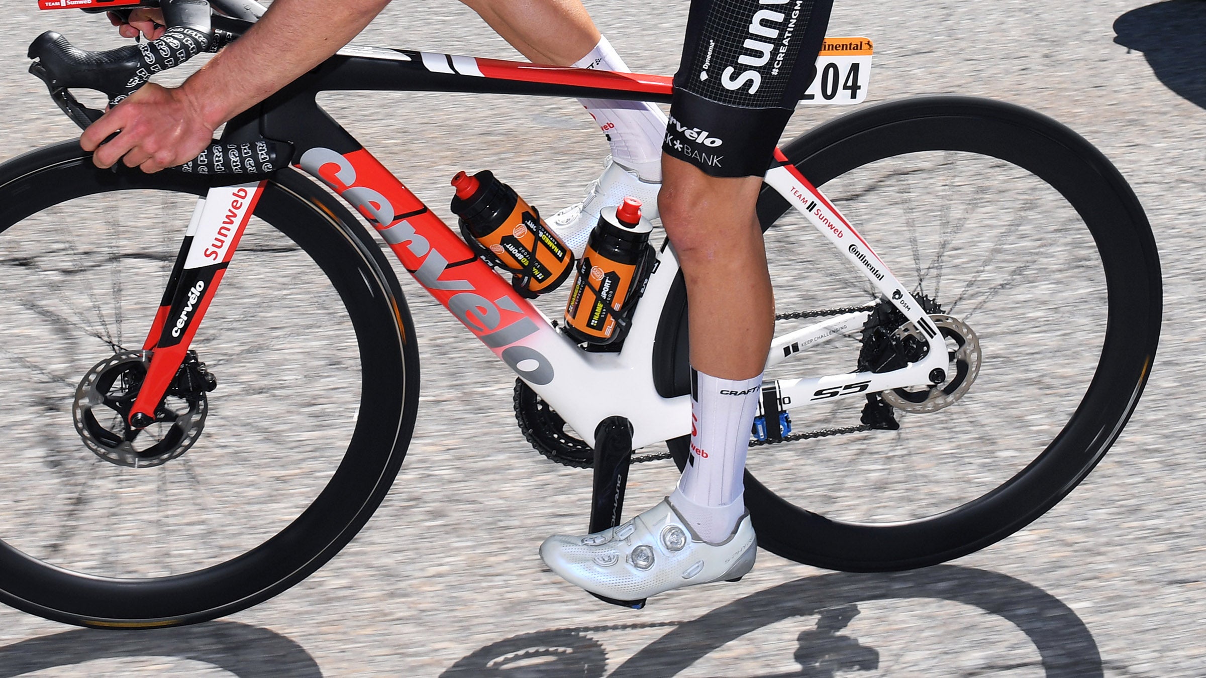 The road shoes of the Tour de France Velo