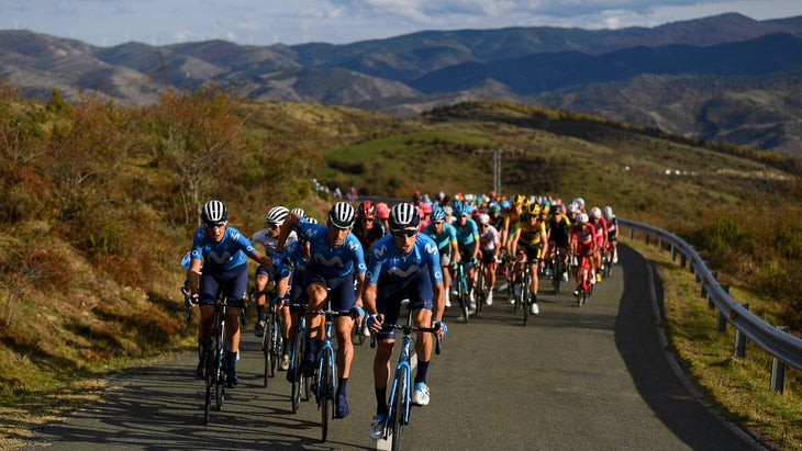 Movistar on stage 8 of the 2020 Vuelta a España