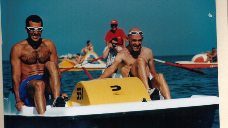 Pantani was competitive even when he was not racing bikes