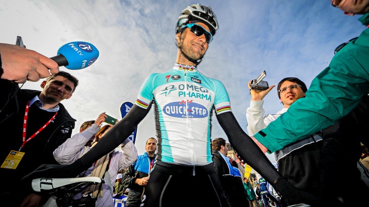 Tom Boonen after winning the 2012 Paris-Roubaix