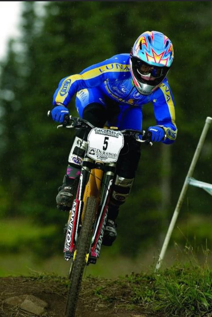 Kathy Pruitt was world junior downhill champion in 2000
