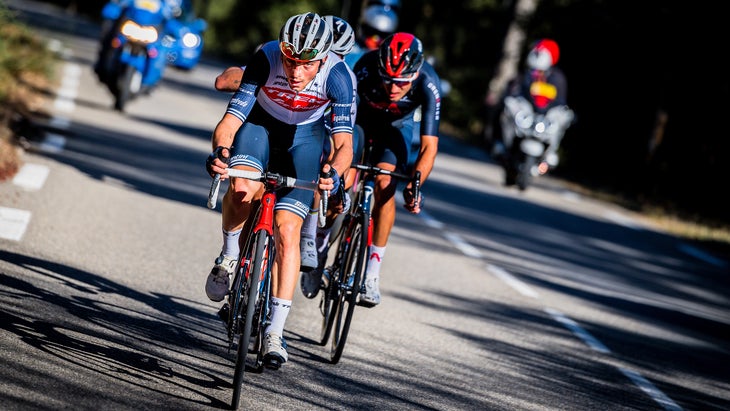 Giulio Ciccone in the break at the 2021 Tour de la Provence