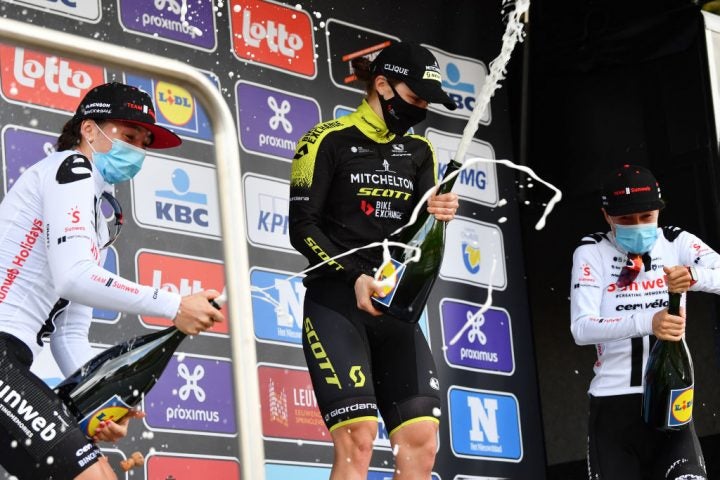 Grace Brown soloed to victory to win the 2020 Brabantse Pijl
