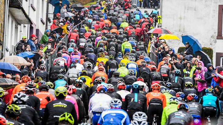 The Saint Roch climb is must for anyone who has made the journey here to watch the race.