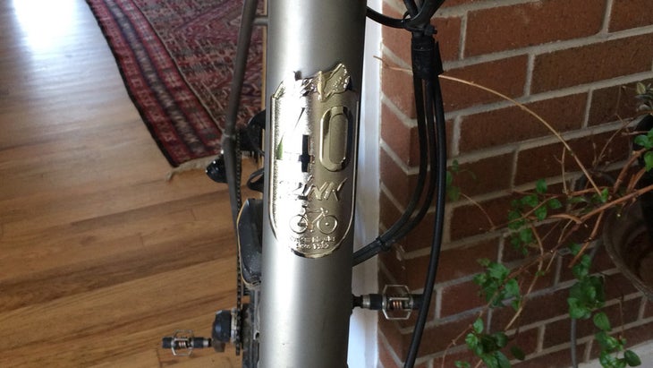 Zinn 40th anniversary headbadge.