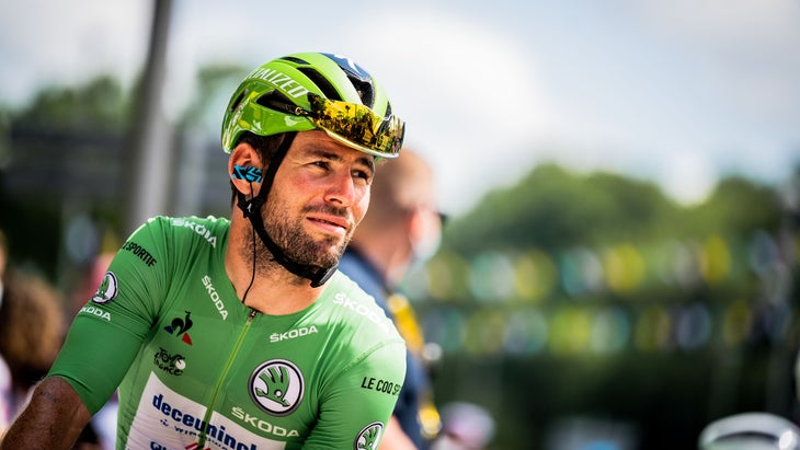 Mark Cavendish before the start of stage 19 of the 2021 Tour de France.