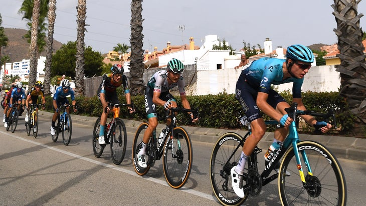 Felix Großschartner on stage 10 of the 2021 Vuelta a España.