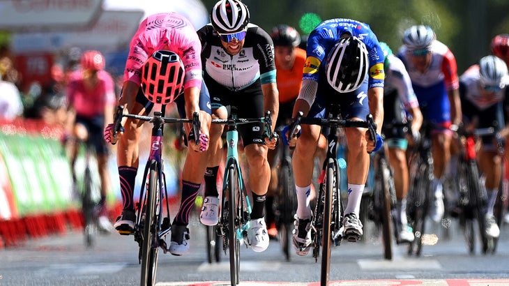 Michael Matthews did a massive amount of work on stage 12 of the 2021 Vuelta a España only to finish in third on the day.