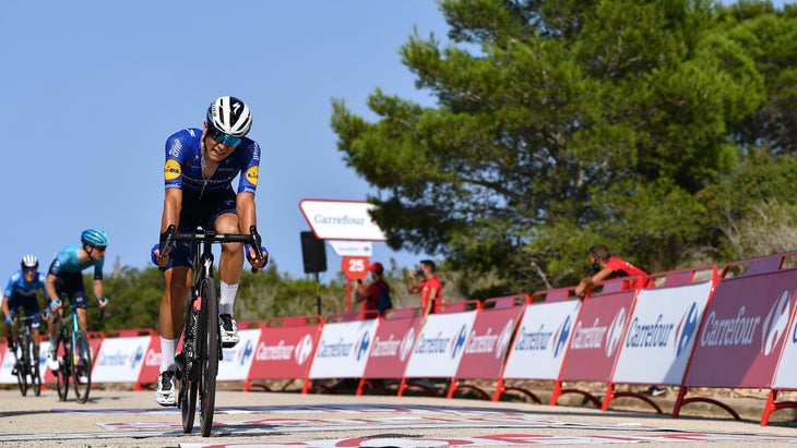 Andra Bagioli rode to third on stage 6 of the 2021 Vuelta a España.